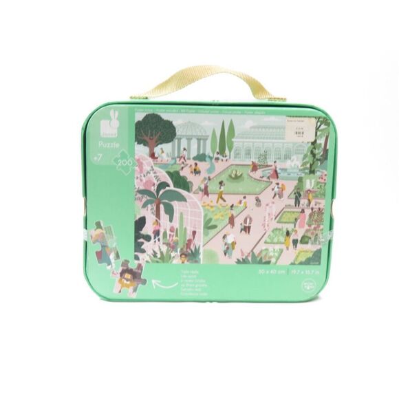 Janod 200 PC Botanical Garden Floor Puzzle Designed in France Ages 7+ Travels - Picture 2 of 5